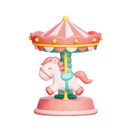 Carousel Horse  3D Icon