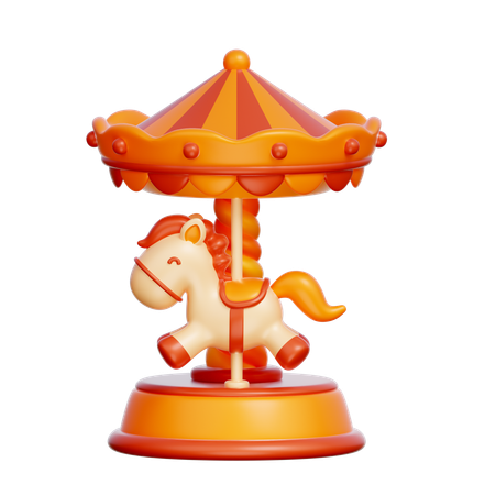 Carousel Horse  3D Icon