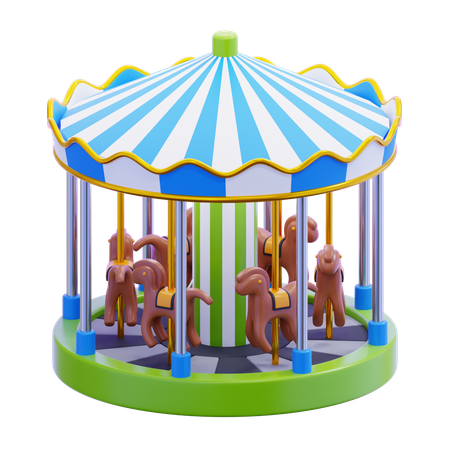 Carousel Horse  3D Icon