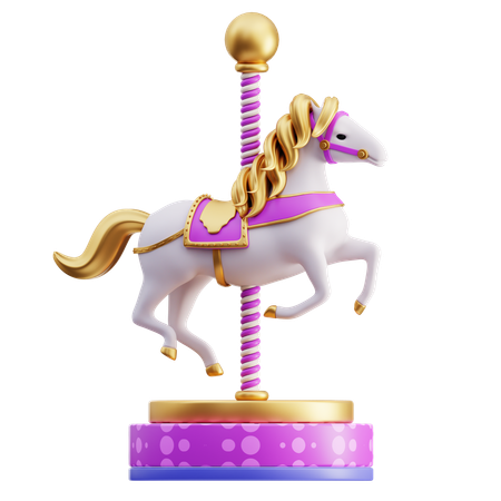 Carousel Horse  3D Icon