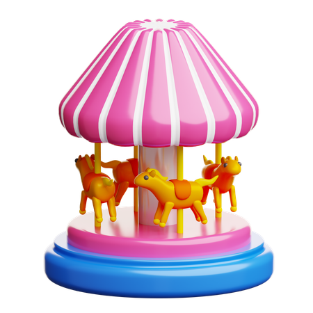 Carousel Horse  3D Icon