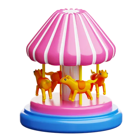 Carousel Horse  3D Icon