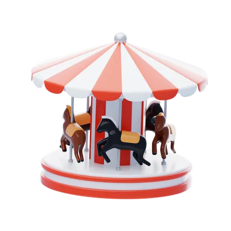 Carousel Horse  3D Icon