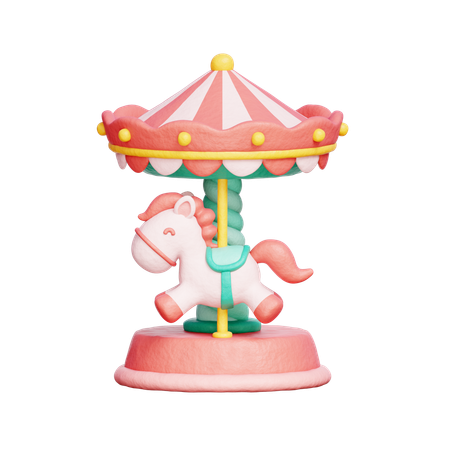 Carousel Horse  3D Icon