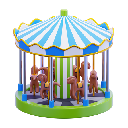 Carousel Horse  3D Icon
