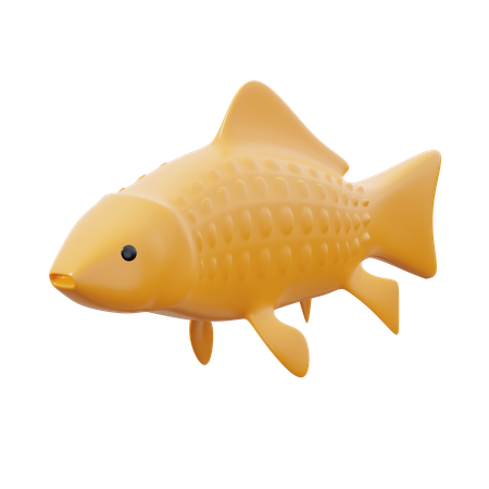 Carp Fish 3D Icon