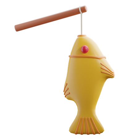 Carp Lantern  3D Icon