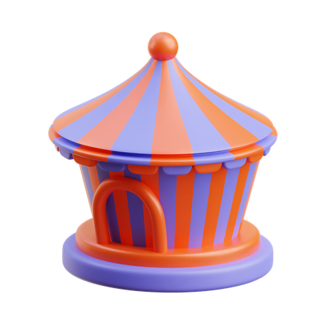 Tienda de circo  3D Icon