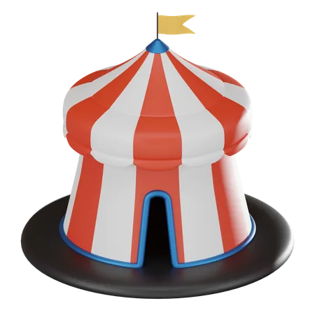 Tienda de circo  3D Icon