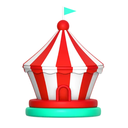 Tienda de circo  3D Icon