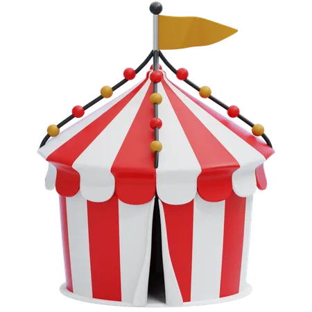 Tienda de circo  3D Icon