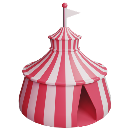 Tienda de circo  3D Icon