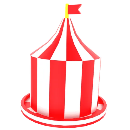 Tienda de circo  3D Icon