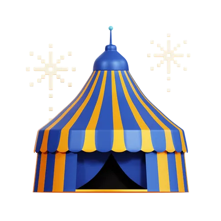 Tienda de circo  3D Icon