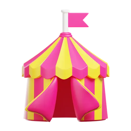 Tienda de circo  3D Icon