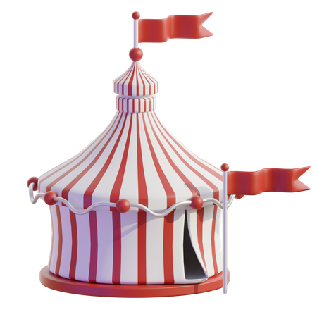 Tienda de circo  3D Icon