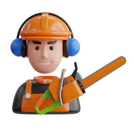 Carpenter  3D Icon