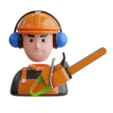 Carpenter  3D Icon