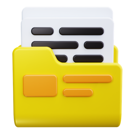 Carpeta  3D Icon