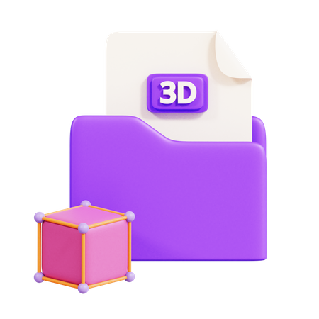 Carpeta 3d  3D Icon