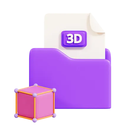 Carpeta 3d  3D Icon