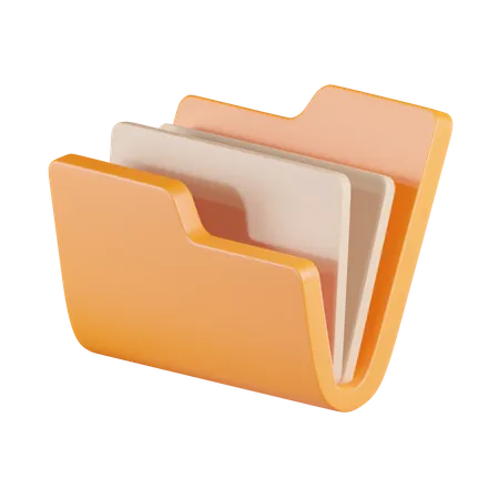 Carpeta Abrir Archivo  3D Icon