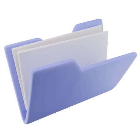 Carpeta Abrir Archivo  3D Icon