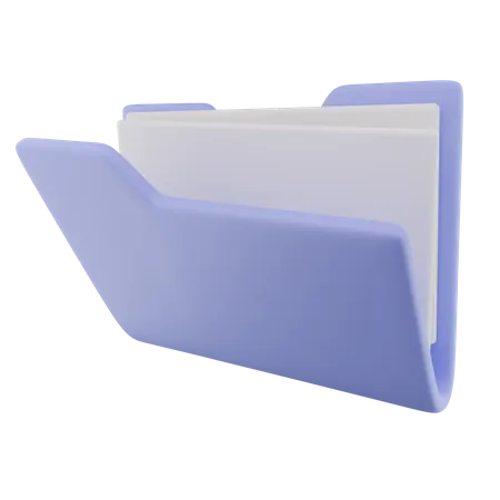 Archivo abierto de carpeta: icono 3D  3D Icon