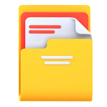 Carpeta de archivos  3D Icon