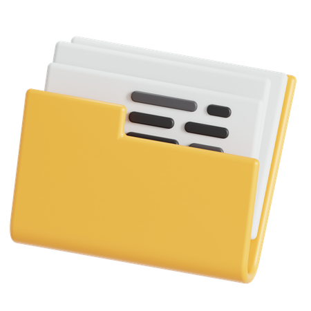 Carpeta de archivos  3D Icon