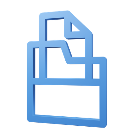 Carpeta de archivos  3D Icon