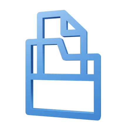 Carpeta de archivos  3D Icon