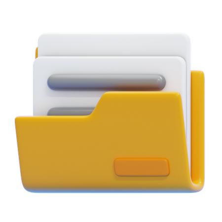 Carpeta de archivos  3D Icon