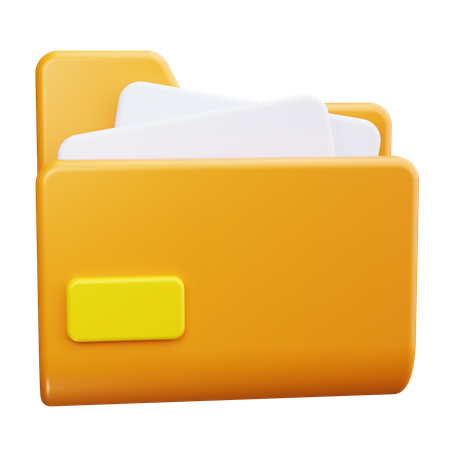 Carpeta de archivos  3D Icon