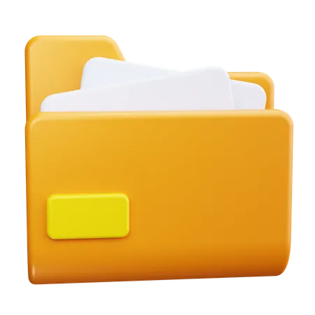 Carpeta de archivos  3D Icon