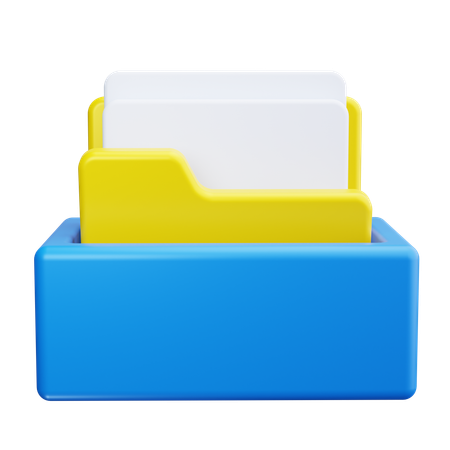 Carpeta de archivos  3D Icon