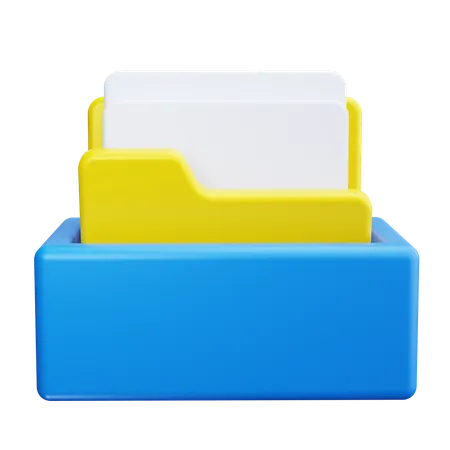 Carpeta de archivos  3D Icon