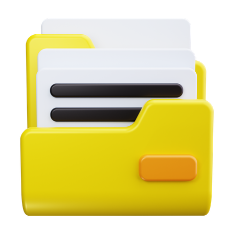 Carpeta de archivos  3D Icon