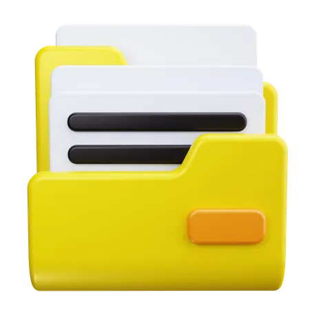 Carpeta de archivos  3D Icon