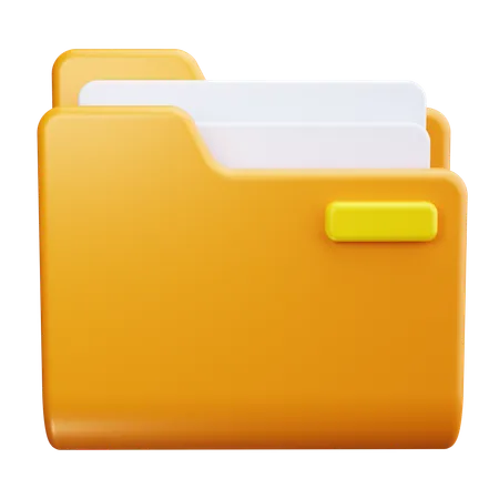 Carpeta de archivos  3D Icon