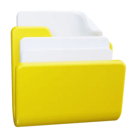 Carpeta de archivos  3D Icon