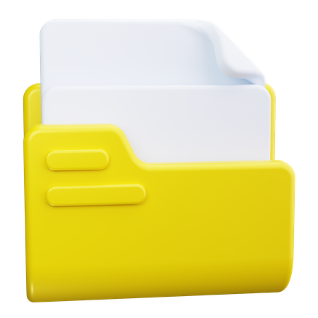 Carpeta de archivos  3D Icon