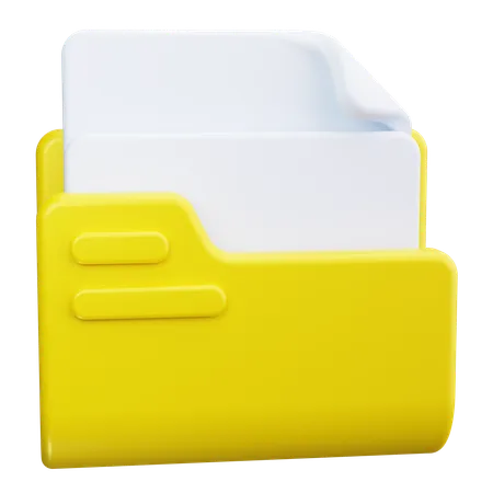 Carpeta de archivos  3D Icon