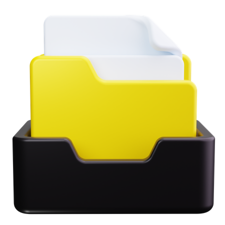 Carpeta de archivos  3D Icon