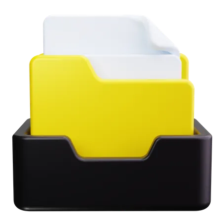 Carpeta de archivos  3D Icon