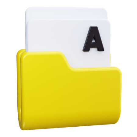 Carpeta de archivos  3D Icon