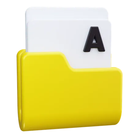 Carpeta de archivos  3D Icon