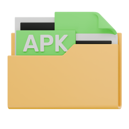 Carpeta de archivos APK  3D Icon