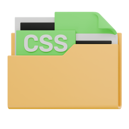 Carpeta de archivos CSS  3D Icon