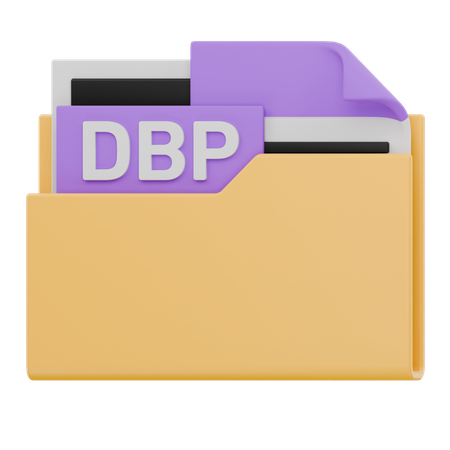 Carpeta de archivos DBP  3D Icon